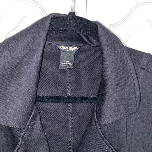 Guess Jeans Black Lightwight Blazer/Coat - Picture 2 of 5